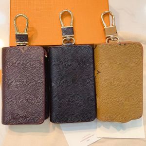 2023 Llavero multicolor Diseñadores de marca Llavero para mujer Moda Abeja Hebilla Llaveros Hombres Llavero de coche de lujo Hecho a mano Cuero Hombres Mujeres Bolsos Accesorios135713