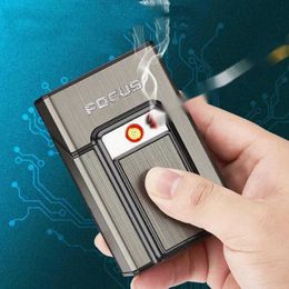 2023 Multifunctionele Coil Wolfraam Draad USB Opladen Lichter Outdoor Winddicht Elektrische Vlamloze Sigaret Cadeau voor Mannen