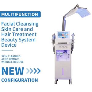 2023 Multifonctionnel Hydro Microdermabrasion Machine Diamond Hydra Aqua Peel Facial Machine avec PDT Red Led Light Therapy