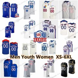 2023 NCAA Custom XS-6XL Kansas Jayhawks College basketbalshirts 1 Hunter Dickinson 23 Ernest Udeh Jr. 21 Zach Clemence Chamberlain Harris Jr. Adams Jr McCullar