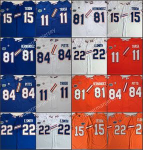 2023 NCAA Florida Gators College Football Jersey 22 Emmitt Smith 81 Aaron Hernandez 11 Kyle Trask 84 Kyle Pitts 15 Tim Tebow HOMBRES S-3XL