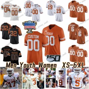 2023 NCAA XS-6XL Camiseta de fútbol de Texas Longhorns 3 Quinn Ewers 5 Bijan Robinson 16 Arch Manning 88 Barryn Sorrell 1 Xavier Worthy R.johnson Ford Overshown Whittington