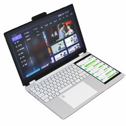 2023 Nieuwe 15,6-inch Dual-Screen Touch Ultradunne Student Business Office Games Aluminium Laptop