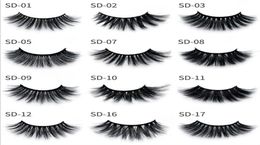 2023 Nieuwe 3D Mink False wimpers Individuele wimperverlengingen Lashes Private Logo Custom Eyelash False Eye Lash -pakketboxen1966070