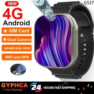 2023 Nouvelle montre intelligente 4G GS37 Système Ultra Android avec double caméra WiFi GPS Carte SIM Boussole Google Play Store Sport Smartwatch