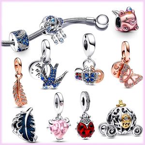 2023 Nieuwe 925 Sterling Silver Charm Romantische bokshandschoenen Hangstijl Charme Originele Pandora -armband, geschikt voor meisjes Gift DIY Sieraden Gratis levering