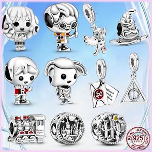 2023 New 925 Sterling Silver Pandora Charms Magic Magic Hat es adecuado para Pandora Bracelet Necklace, adecuado para regalos de fiesta para mujeres