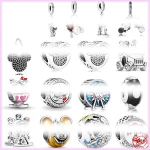 2023 NIEUW 925 Sterling Silver Pandora Dange Charm Suspension Car Ferris Wheel Crane -kralen Geschikt voor originele armband ketting Diy sieraden Productie