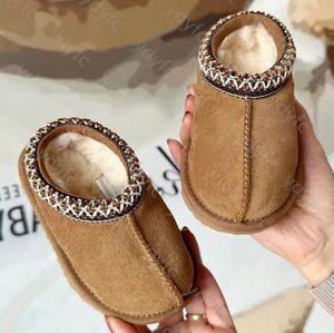 Kids Toddler Tasman II Slippers Tazz Tazz Baby Shoes Cartnut Fur Slides Mouton Shearling Classic Ultra Mini Boot Mules d'hiver Slip-On Laine Little Big Size 20-35