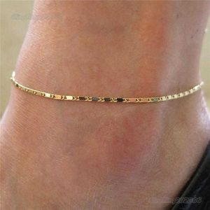 2023 nouveaux bracelets de cheville mode or mince chaîne cheville breloque cheville jambe Bracelet pied bijoux réglable Bracelets pour femmes accessoires