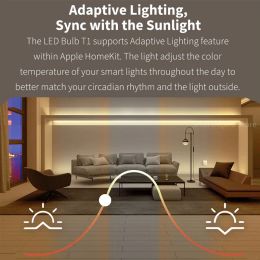 2023 NIEUWE AQARA T1 SMART LED BULB ZIGBEE 3.0 E27 2700K-6500K 220-240V met app Remote Lamp Light voor Mihome Homekit Home Use
