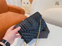 2023 nuovo arrivo classico donne SLP College catena borsa borse di lusso borse a tracolla di marca di vendita calda borsa del messaggero di alta qualità del progettista con dimensioni 23 cm * 5 cm * 15