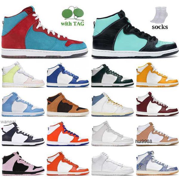 2023 Nouvelle Arrivée Dones High Kentucky Sport Chaussures pour hommes femmes Mode Street Parkour Basketball Chaussure Diamond Supply Tiffany Noir BlancJORDON JORDAB