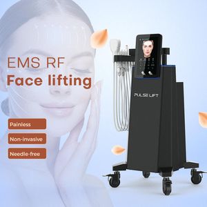 2023 Nieuwe collectie EMS Face Lift-apparaat Anti-aging gezicht HIEMT Pad EMS Slim Face Machine voor gezicht Hals Lifting Massager Huidverstrakking Beste gezichtsverzorgingsapparatuur