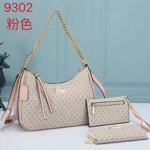 2023 Nouveaux arrivas 3 pièces Set Top Quality Famous Brand Femmes Designer Sac Sac en cuir sac en cuir sac pour femmes sacs de bandoulière Michael SS Kor Sacs 9302