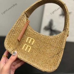 2023 NIEUWE ARVEL Designer Summer Beach Tas MM Fashion Straw Bags Subaxillary Bag Handtassen Luxe vrouwen Cross Body Bag Hobo Tote Avondtemuleert