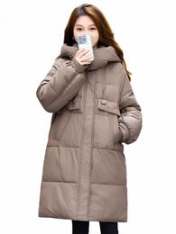 2023 Nouveau automne et hiver manteau en coton mi-long pour femme coupe ample grande taille veste Fi tendance Parkas Abrigos Z3445 g4C6 #