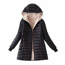 Manteau à capuche mi-long de Style coréen pour femme, manteau chaud en laine d'agneau et veste Veet, nouvelle collection automne et hiver 2023, 701v #