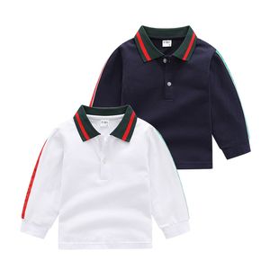 2023 nouveau bébé garçons T-shirts automne enfants à manches longues T-shirt Gentleman Style enfants coton décontracté hauts T-shirts garçon chemises enfant vêtements