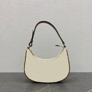 2023 Nouveaux sacs Designer Canvas Handbag Half Moon Vintage Underarm Sac étoile même modèle 3112