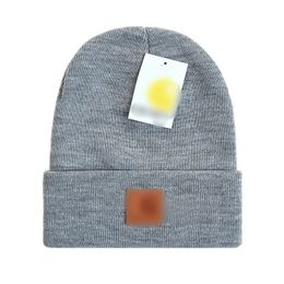 2023 novos gorros para homens mulheres outono inverno quente lã grossa bordado chapéu frio casal designer de malha moda chapéus de rua E-8