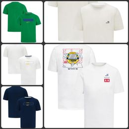 T-shirt à manches courtes et col rond pour hommes, combinaison de course F1, à séchage rapide, anti-transpiration, nouvelle collection 2023