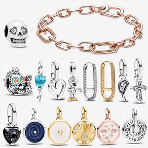 2023 Nouveaux bracelets pour femmes Halloween Skull Charms Boucle d'oreille de mode Designer Bijoux Cadeau DIY Fit Pandoras ME Lucky Horseshoe Médaillon Bracelet chaîne à maillons