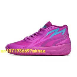 2023 Nova Marca Lamelo Ball MB Basquete Sapatos Homens MB.02 2 Honeycomb Phoenix Phenom Flare Lunar Jade Blue Trainers SneakersExtra tamanho US12.5-US13