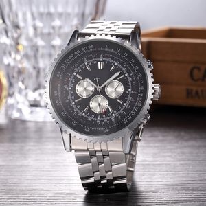 2023 nouvelle marque originale montre pour hommes d'affaires classique boîtier rond en acier bracelet en cuir Quartz montre-bracelet horloge recommandée q01
