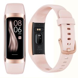 Bracelet connecté Bluetooth C60, étanche, podomètre de sport, fréquence cardiaque, pression artérielle, écran 2023 pouces, pour hommes et femmes, nouveau, 1.1