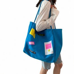 2023 NUEVO CAMA CONJUNTO COLLO TOTOS LANGAS GRANDES PARA MUJER Cott Bag Big Reusable Shop Bag Supermarket Pink Eco Grocery Bag I4uy#