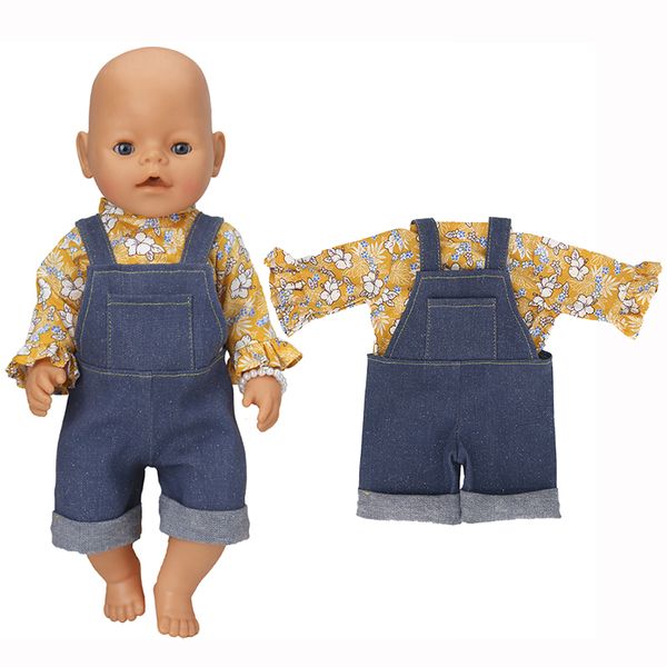 2023 Ropa de muñeca de nuevo personaje para muñecas para ropa de muñeca nacida de 43 cm Accesorios de muñecas Reborn