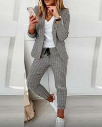 2024 NIEUW GECONTROLEERDE CASUAL PACT TWEE PLAATS SET VROUWEN SET DOMES Designer Blazer Set Hoge kwaliteit Casual Clothing Ladies Office Business Formal Coats Sets Sets