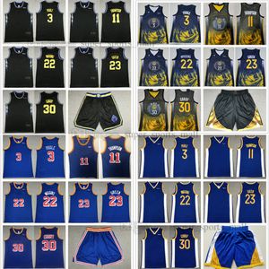 2023 Nieuwe stad 30 Curry Basketball Jersey 23 Draymond Stephen Green 22 Andrew 3 Poole Wiggins Klay 11 Thompson met 6 Patch White Blue Green Stitched Jerseys