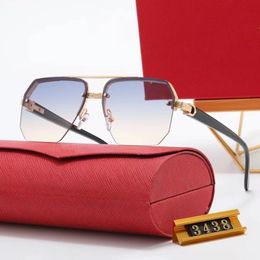 2024 Nouvelles lunettes de soleil polarisées classiques hommes pour femmes à cadre surdimensionné lunettes de protection des lunettes de protection UV400 Verre de soleil Unisexe avec boîte et accessoires