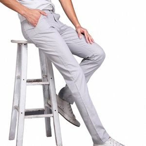 2023 Nieuwe Klassieke Stijl Jeans Mannen Cott Casual Busin Stretch Slim Fit Denim Broek Mannelijke Fi Merk Broek p4od #