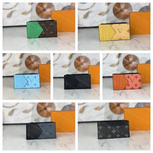 2023 Nouveau COIN CARD HOLDER N64038 Femmes Hommes Designer Mode Poche Zippée De Luxe Portefeuille Pièces Cartes De Crédit Cas Marron Monogramme Plaid Toile Chroma