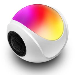 2023 Nieuwe Kleurrijke Bluetooth Speaker Rgb Light-Emitting Nachtlampje Draadloze Audio Speaker Outdoor Home Ondersteuning Usb Card Voor gift