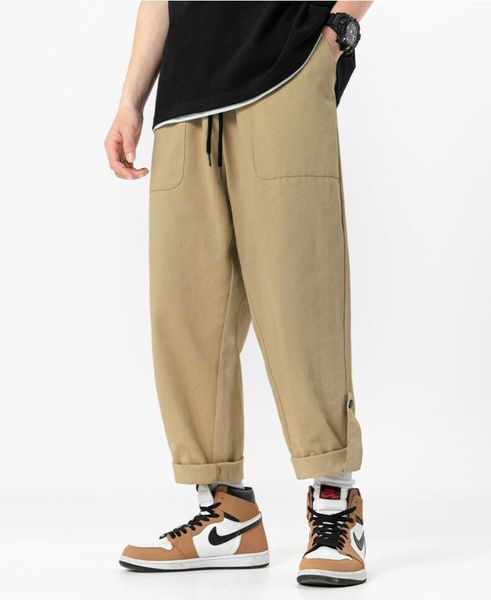 Pantalon Cargo en coton pour homme, survêtement décontracté, ample, Tube droit, à la mode, pour randonnée en plein air, jogging, nouvelle collection 2023