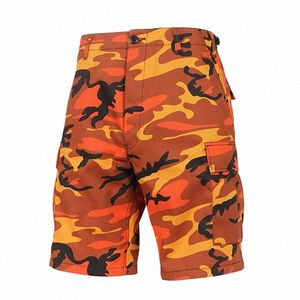2023 Nouveau design 8 couleurs disponibles BDU Hip Hop cott cargo board shorts hommes vêtements camoue été ouest militaire court 08ED #