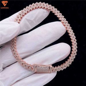 Bracelets à maillons cubains Vvs de 12mm, nouveau Design à la mode, bijoux S925 glacés, chaîne à maillons cubains Miami, nouveau Design 2023