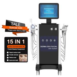 2023 Nuevo diseño H202 15 en 1 Hydro Microdermoabrasion Aqua Peel Face Machine con máscara LED Microdermoabrasion Machine