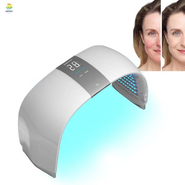 2023 Nouveau design LED Photon Beauty Light Rouge Bleu Appareil de thérapie par la lumière Professionnel Lampe de rajeunissement de la peau Spa PDT Machine faciale