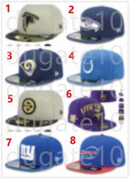 2023 Nouveau design Ball Foot Ball Fitted Hats Fashion Hip Hop Sport sur Field Football Full Ferme Design Caps Cap pour femmes masculines Mélange H16-5.4-12