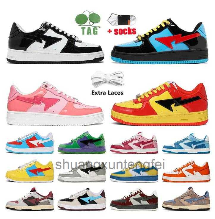 2023 NOWOŚĆ designerskich butów zwykłych platforma Sneakers SK8 STA Patent skórzany zielony jjjjound czarny biały talerz dla mężczyzn trenerzy jogging 36-45 EUR