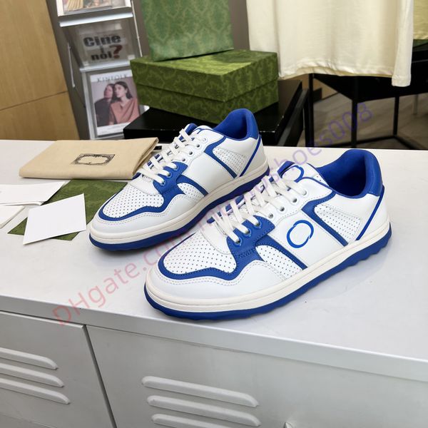 2023 NOUVEAU Designer Mode Casual Chaussures Hommes Femmes MAC80 Baskets Rétro Marques Interlocking G Luxe Cuir de veau Bi-couleur supérieure de haute qualité Plate-forme Chaussures de course