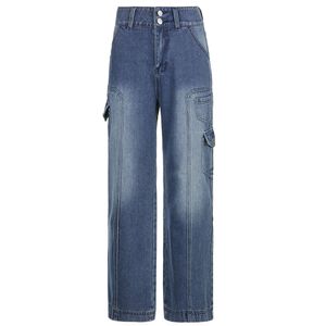 2023 Nieuwe designer jeans Stijl Rechte pijpen Loszittende lente en herfst Hoge jeans dames Getailleerde afslankende en hangende wijde pijpen Mopbroek loewee jeans6G9J