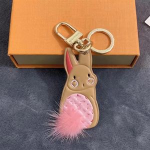 2023 Nouveau designer porte-clés lapin et panda en peluche mignon sac pour femme pendentif clé de voiture pour hommes pendentif créatif de haute qualité 01276Z