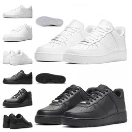 2023 New Designer Outdoor FORCES Men Low Skateboard Shoes Descuento One 1 07 Knit Euro High Women All White Black Wheat airs Sports Running Trainer Sneakers 36-46