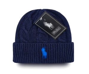2023 Nouveau design Polo Beanie unisexe automne hiver bonnets tricotés pour hommes et femmes chapeaux de sport classique casquettes de crâne dames
